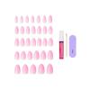 image:imageKISS CORE Press On Nails Nail glue included Lilt Pink Medium Size Almond Shape Includes 32 Nails 2g Glue 1 Manicure Stick 1 Mini File