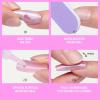 image:imageKISS GLAM Press On Nails Nail glue included Day n Night Beige Long Size Almond Shape Includes 32 Nails 2g Glue 1 Manicure Stick 1 Mini File