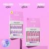 image:imageKISS GLAM Press On Nails Nail glue included Pink Sugar Pink Long Size Coffin Shape Includes 32 Nails 2g Glue 1 Manicure Stick 1 Mini File