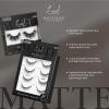 image:imageKISS Lash Couture False Eyelashes Matte Lace 8mm16mm Includes 4 Pairs Strip Lashes Easy to Apply Reusable Lash Clusters
