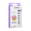 image:imageKISS imPRESS Falsies Press On Self Adhesive Eyelashes 14mm16mm Natural Volume Press On Lashes Black No Glue Needed Invisible Band 12 Lash Clusters  Edgy Pack of 2