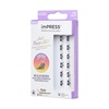 image:imageKISS imPRESS Falsies Press On Self Adhesive Eyelashes 14mm16mm Natural Volume Press On Lashes Black No Glue Needed Invisible Band 12 Lash Clusters  Edgy Pack of 2