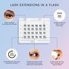 image:imageKISS Falscara DIY Eyelash Extension Lengthening Wisps  Featherlight Synthetic Reusable Artificial Eyelashes Multipack of 24 Mini Lash Clusters for that Authentic Eyelash Extension Look