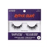 image:imageKiss Hyper Glam False Eyelashes main character 12mm Includes 1 Pair of Strip Lashes Easy to Apply Reusable Lash Clusters