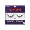 image:imageKiss Hyper Glam False Eyelashes rockstar 12mm Includes 1 Pair of Strip Lashes Easy to Apply Reusable Lash Clusters