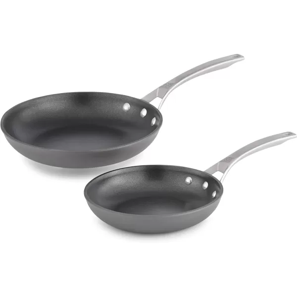 Calphalon 10-Piece Pots and Pans Set, Stainless Steel Kitchen Cookware with Stay-Cool Handles, Dishwasher Safe, Silver