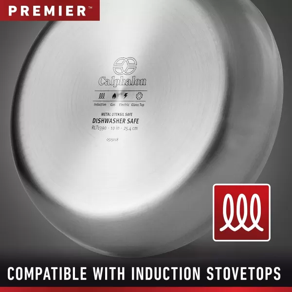 Calphalon 13-Piece Pots and Pans Set, Stainless Steel Kitchen Cookware with Stay-Cool Handles and Steamer Insert, Dishwasher Safe, Silver