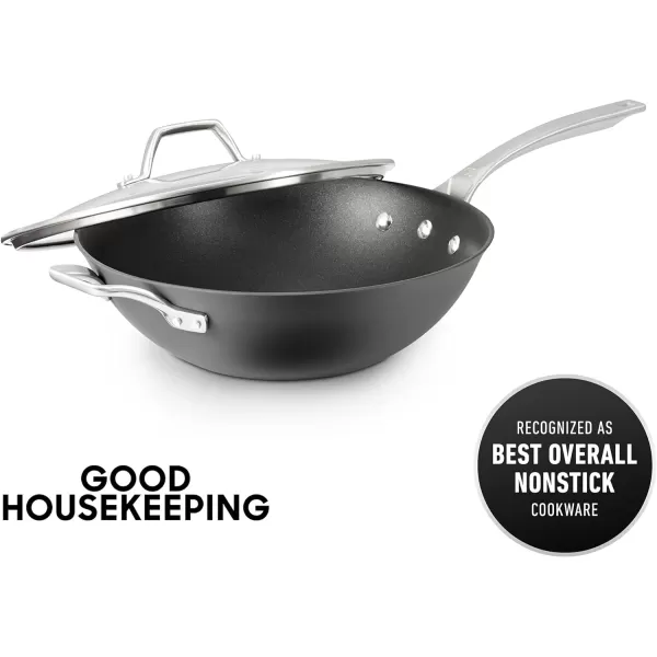 Calphalon 1948252 Signature Hard Anodized Nonstick Covered Dutch Oven, 5 quart, Black