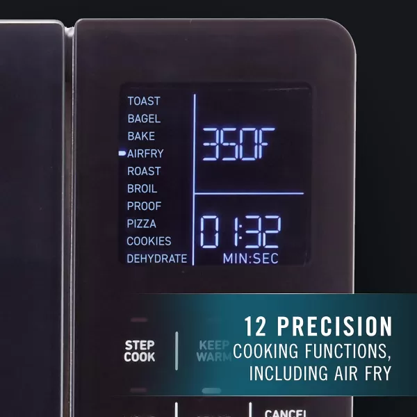 Calphalon Air Fryer Oven, 11-in-1 Toaster Oven Air Fryer Combo, Cool Touch Exterior, 26.4 QT/25 L, Fits 12" Pizza, Stainless Steel
