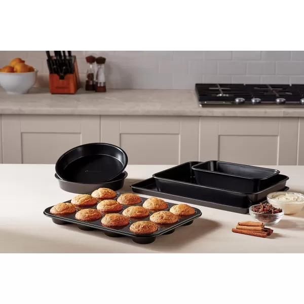 Calphalon Baking Sheets, Nonstick Baking Pans Set for Cookies and Cakes, 12 x 17 in, Set of 2, Silver