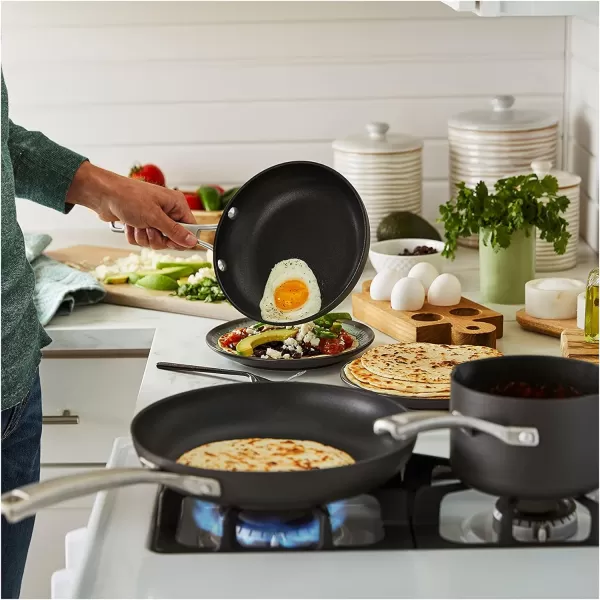 Calphalon Classic Hard-Anodized Nonstick Cookware, 10-Piece Pots and Pans Set