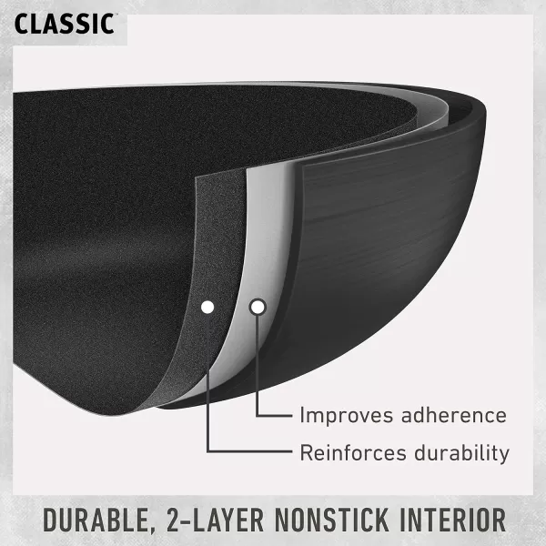 Calphalon Classic Hard-Anodized Nonstick Frying Pan Set, 8-Inch and 10-Inch Frying Pans