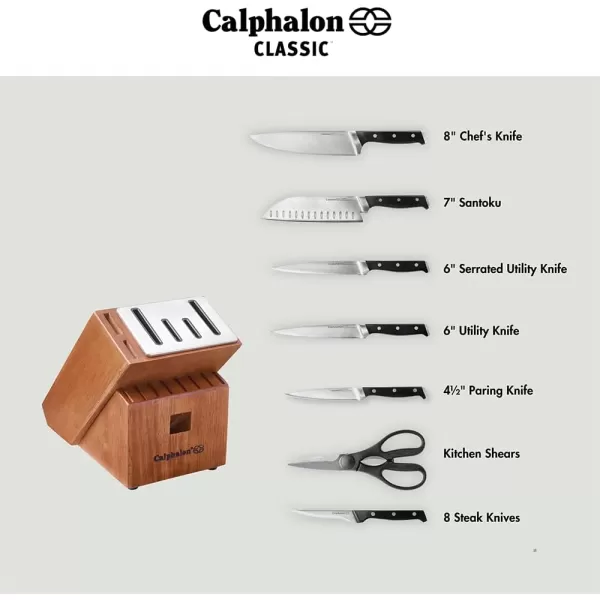 Calphalon Classic Self-Sharpening Cutlery Knife Block Set with SharpIN Technology, 6 Piece