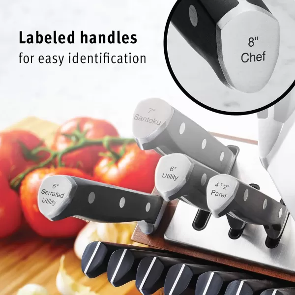 Calphalon Classic Self-Sharpening Cutlery Knife Block Set with SharpIN Technology, 6 Piece