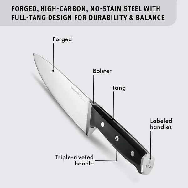 Calphalon Classic Self-Sharpening Cutlery Knife Block Set with SharpIN Technology, 6 Piece