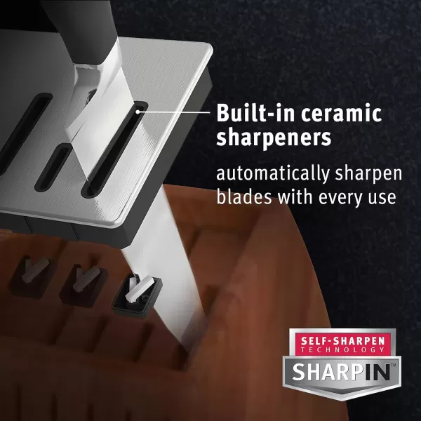 Calphalon Classic Self-Sharpening Cutlery Knife Block Set with SharpIN Technology, 6 Piece