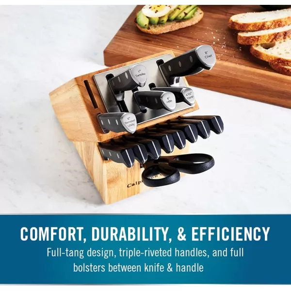 Calphalon Classic Self-Sharpening Cutlery Knife Block Set with SharpIN Technology, 6 Piece
