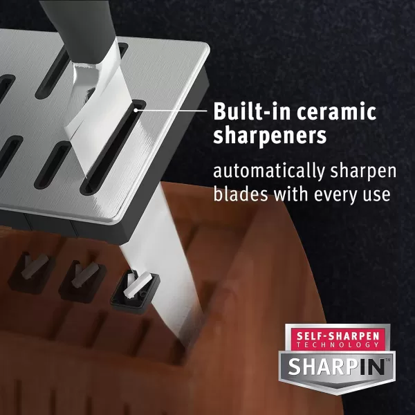 Calphalon Classic Self-Sharpening Cutlery Knife Block Set with SharpIN Technology, 6 Piece