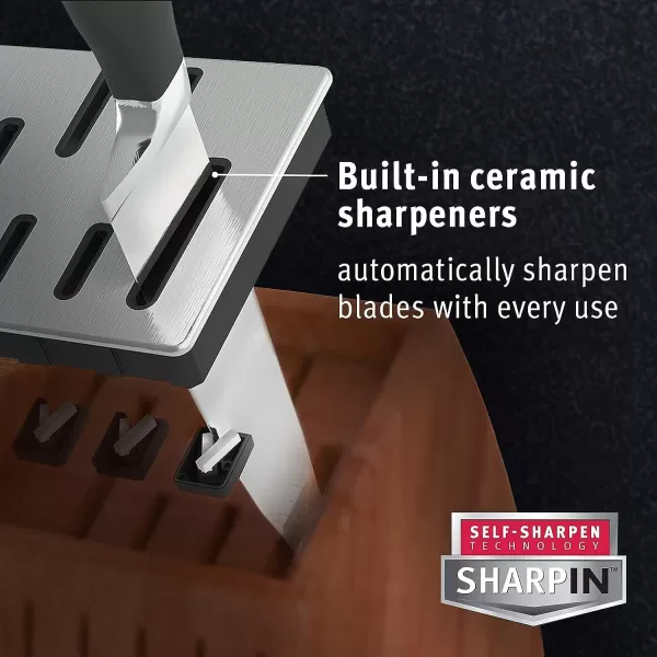 Calphalon Classic Self-Sharpening Cutlery Knife Block Set with SharpIN Technology, 6 Piece