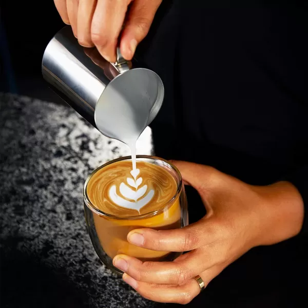 Calphalon Espresso Machine with Coffee Grinder, Tamper, Milk Frothing Pitcher, and Steam Wand, Temp iQ 15 Bar Pump, Stainless Steel