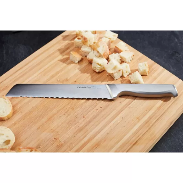 Calphalon Kitchen Knife Set with Self-Sharpening Block, 15-Piece Classic High Carbon Knives
