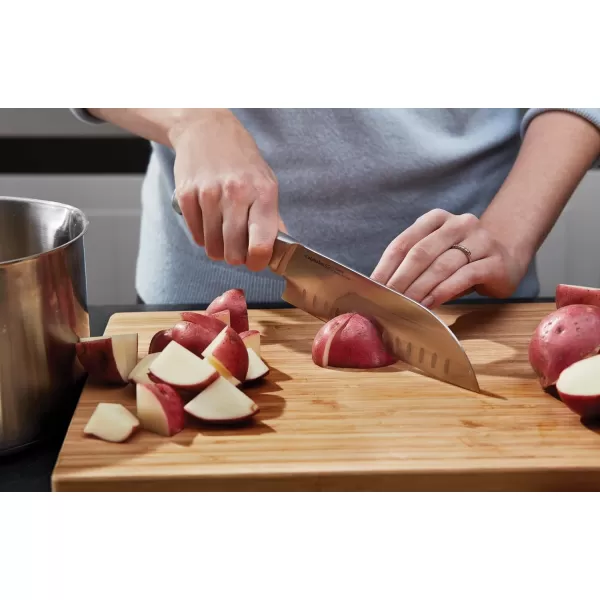 Calphalon Kitchen Knife Set with Self-Sharpening Block, 15-Piece Classic High Carbon Knives