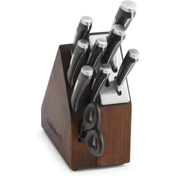 Calphalon Kitchen Knife Set with Self-Sharpening Block, 15-Piece Classic High Carbon Knives
