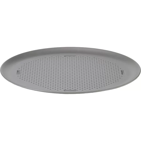 Calphalon Pizza Pan with Holes, 16-Inch Nonstick Round Pizza Crisper, Dishwasher Safe, Silver
