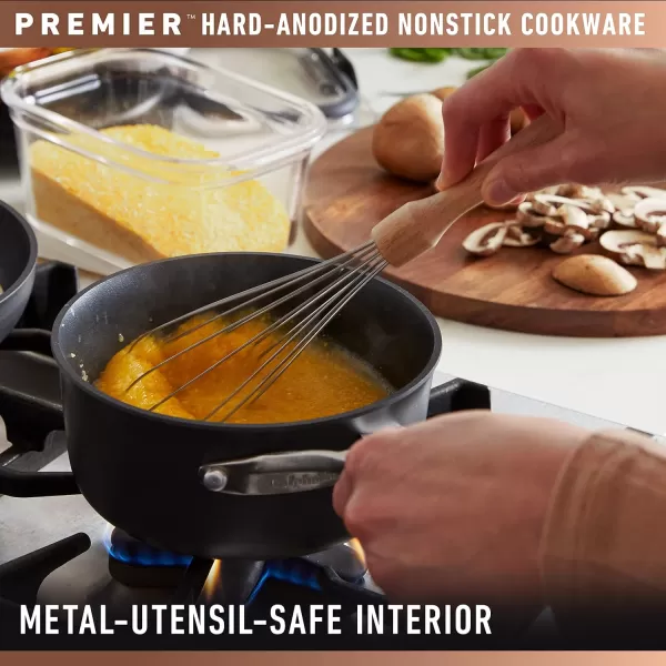 Calphalon Premier Hard-Anodized Nonstick 3.5-Quart Sauce Pan with Lid