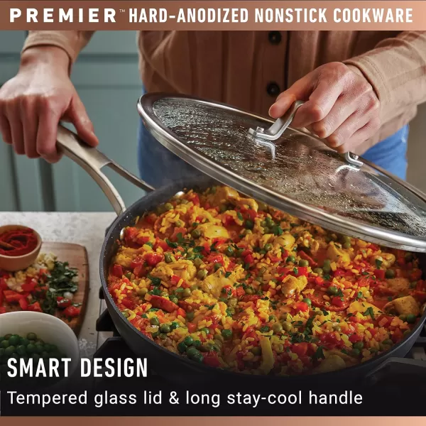 Calphalon Premier Hard-Anodized Nonstick 3.5-Quart Sauce Pan with Lid