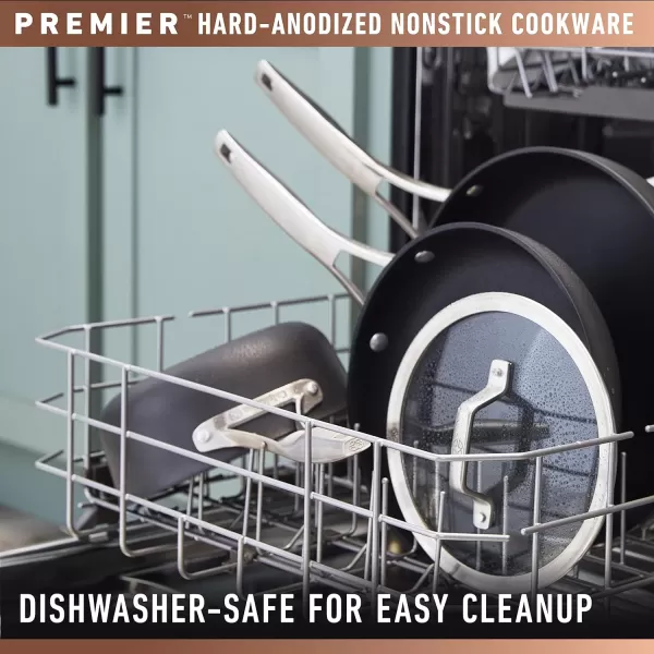 Calphalon Premier Hard-Anodized Nonstick Cookware, 11-Piece Pots and Pans Set