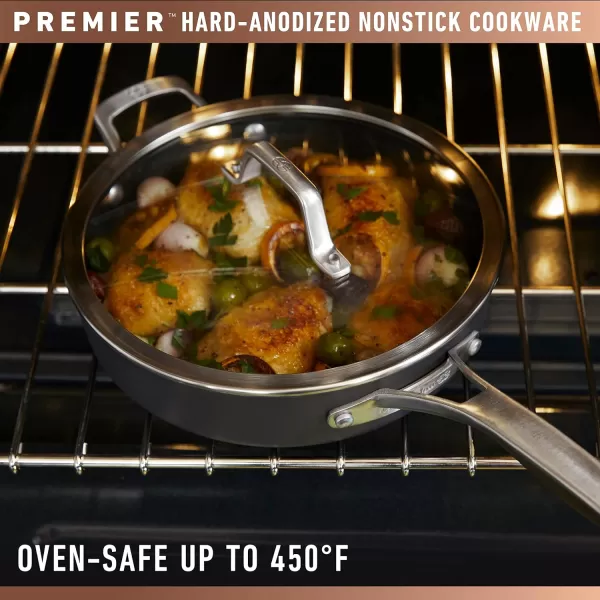 Calphalon Premier Hard-Anodized Nonstick Cookware, 11-Piece Pots and Pans Set