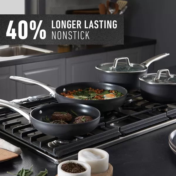 Calphalon Premier Hard-Anodized Nonstick Cookware, 11-Piece Pots and Pans Set