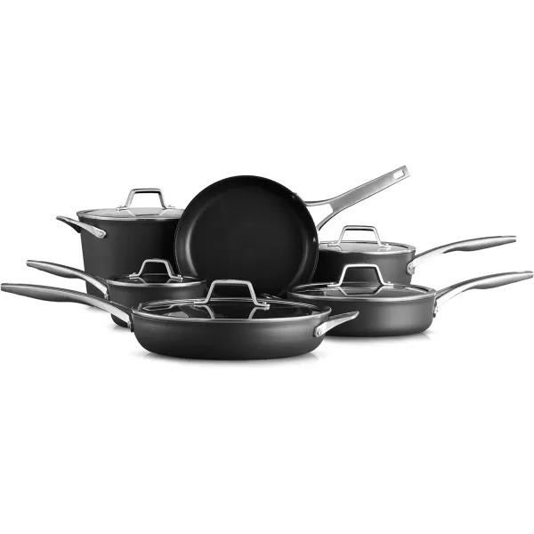 Calphalon Premier Hard-Anodized Nonstick Cookware, 11-Piece Pots and Pans Set