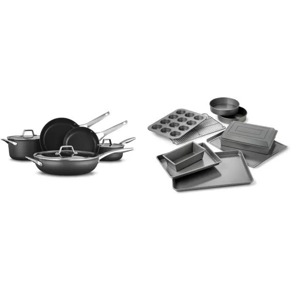Calphalon Premier Hard-Anodized Nonstick Cookware, 11-Piece Pots and Pans Set