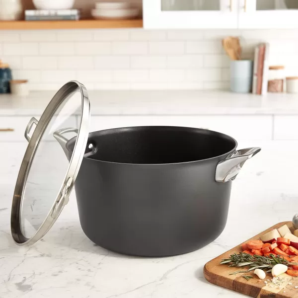 Calphalon Premier Space-Saving Hard-Anodized Nonstick 5-Quart Saute Pan with Lid