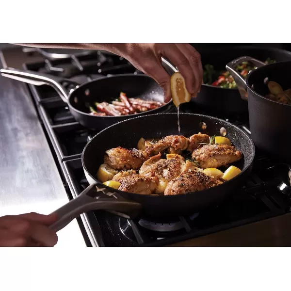 Calphalon Premier Space-Saving Hard-Anodized Nonstick 5-Quart Saute Pan with Lid