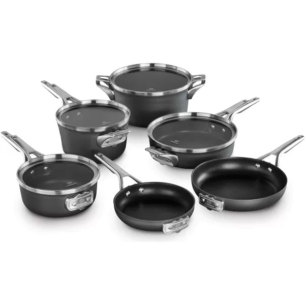 Calphalon Premier Space-Saving Hard-Anodized Nonstick 5-Quart Saute Pan with Lid