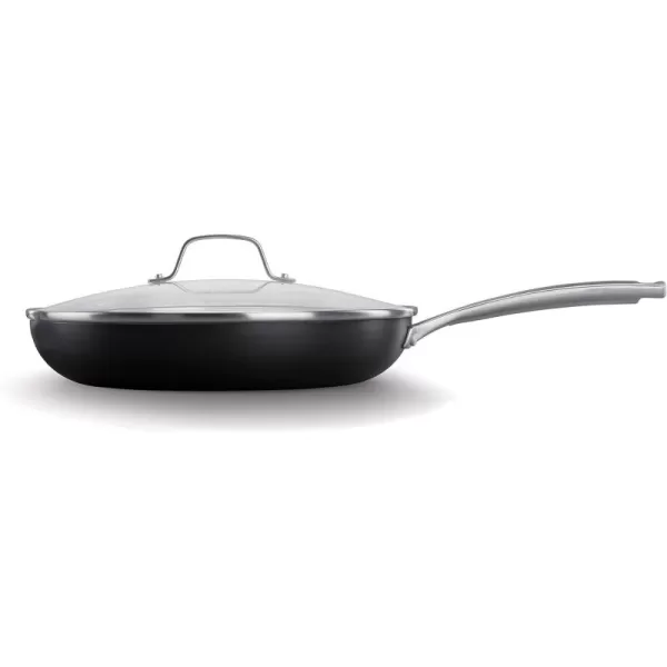 Calphalon 11-Piece Pots and Pans Set, Oil-Infused Ceramic Cookware with Stay-Cool Handles, PTFE- and PFOA-Free, Dark Grey