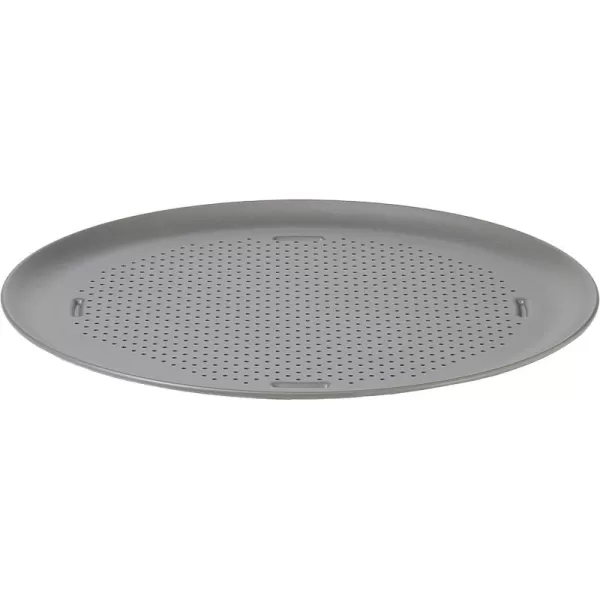 Calphalon Pizza Pan with Holes, 16-Inch Nonstick Round Pizza Crisper, Dishwasher Safe, Silver