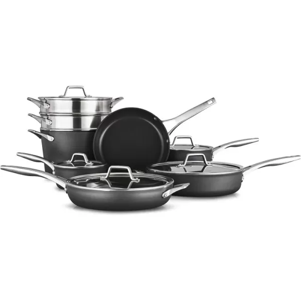 Calphalon Premier Hard-Anodized Nonstick Cookware, 11-Piece Pots and Pans Set