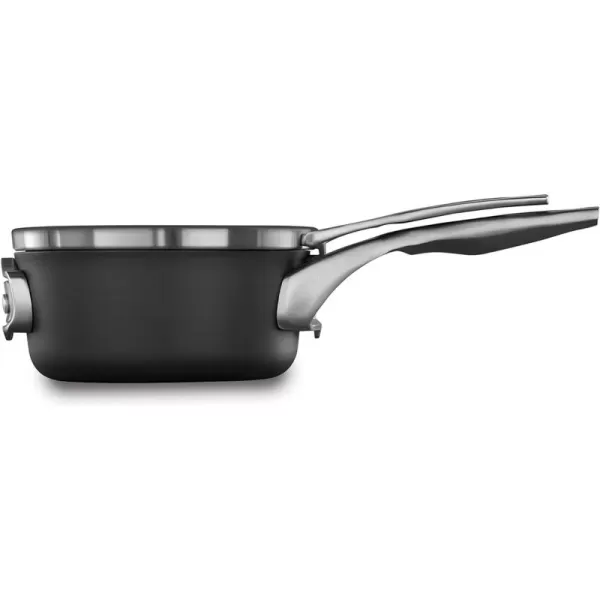 Calphalon Premier Space-Saving Hard-Anodized Nonstick 5-Quart Saute Pan with Lid