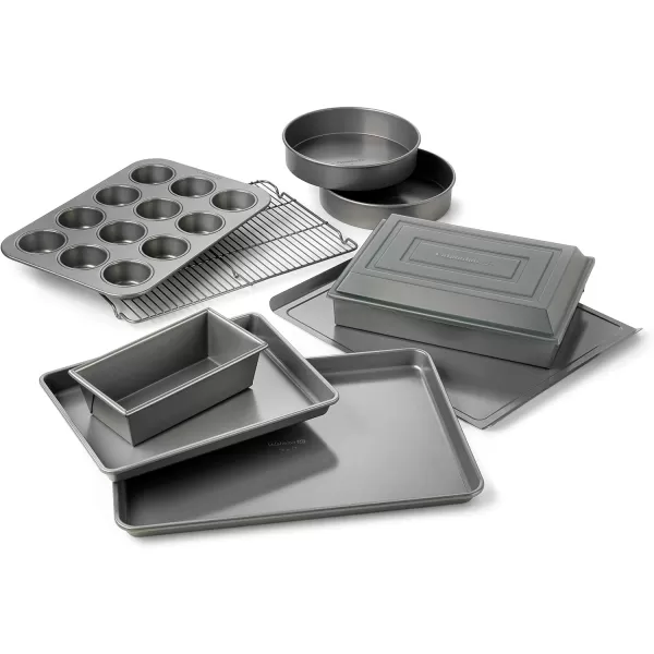 Calphalon Kitchen Knife Set with Self-Sharpening Block, 15-Piece Classic High Carbon Knives