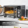 imageCalphalon Air Fryer Oven 11in1 Toaster Oven Air Fryer Combo 264 QT25 L Fits 12quot Pizza Stainless SteelFrench Door Convection Oven  Air Fry