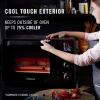 imageCalphalon Performance Cool Touch Toaster Oven with Turbo Convection Large 2106488 BlackSilverStandard Cool Touch Convection Oven