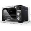 imageCalphalon Quartz Heat Countertop Toaster Oven Stainless Steel ExtraLarge Capacity Black Dark GrayStandard Convection Oven
