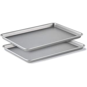 imageCalphalon Premium Nonstick Baking Pans Set of 2 12 x 17 inch Silverware Heavy Gauge Steel Core2pc