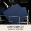 imageCalphalon Premier Ceramic Nonstick 11quot Square Griddle Mushroom GreyMidnight Blue