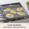 imageCalphalon Premier Ceramic Nonstick 11quot Square Griddle Mushroom GreyMushroom Grey