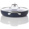 imageCalphalon Premier Ceramic Nonstick 12quot Frying Pan with Lid Midnight BlueMidnight Blue